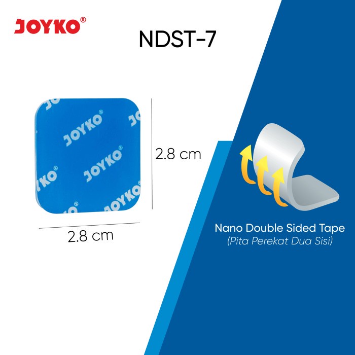 NANO DOUBLE TAPE JOYKO NDST-7 | 2-Sided Adhesive Tape | Transparent ...