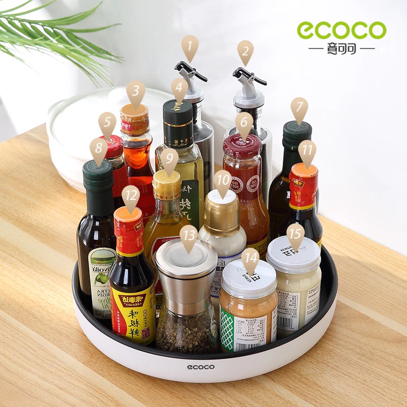 Rotating Rack 360 Degree Small Rotating Kitchen Spice Bottle Rack ...