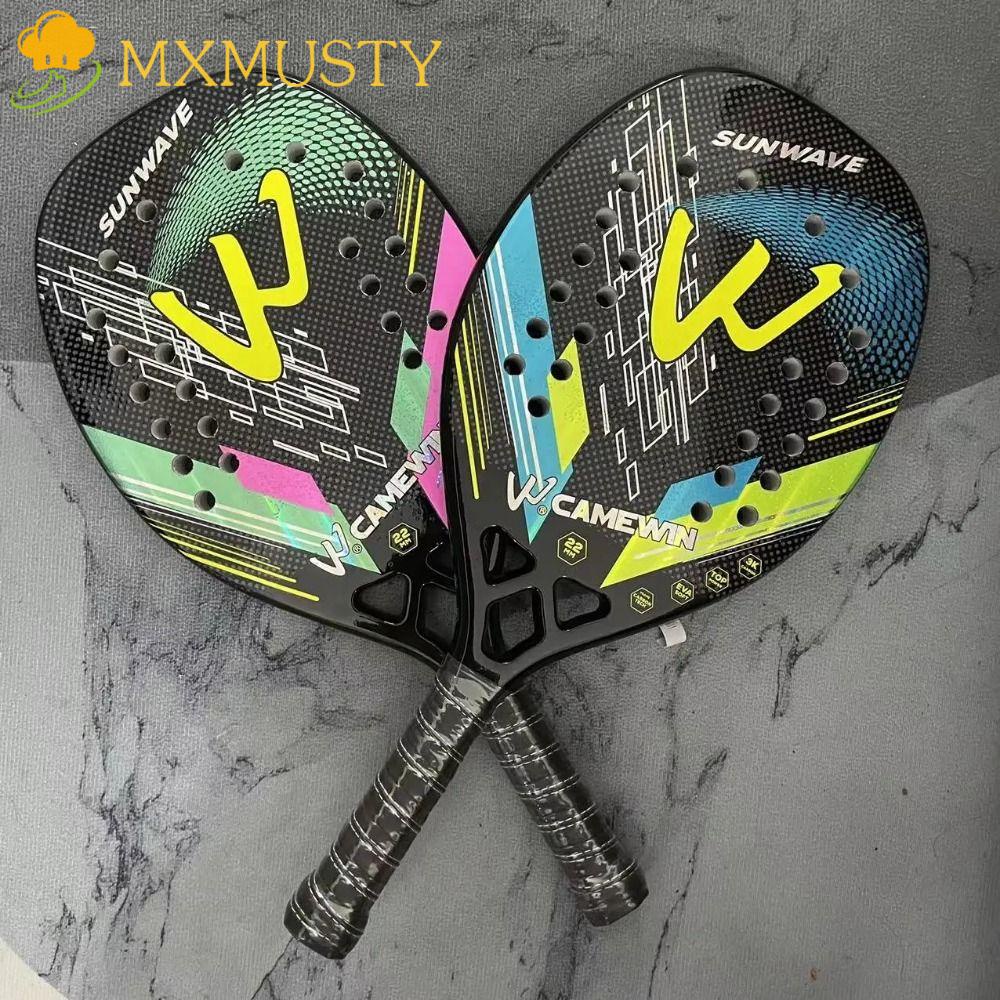 MXMUSTY Beach Tennis Racket, Full Carbon Fiber 3K Carbon Fiber Tennis