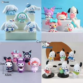 5pcs Kuromi My Melody Cute Anime Character Mini Figures Collectible Pvc  Model Doll Kids Toys Gift