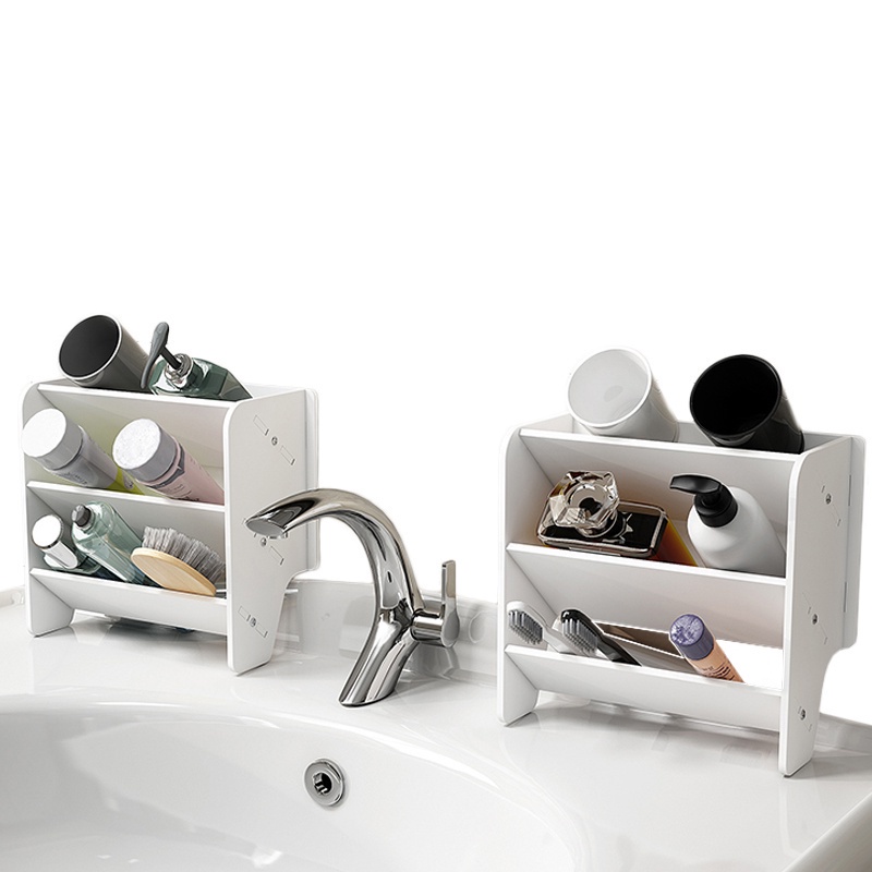 Bathroom hand wash basin skin care storage rack toothpaste face ...