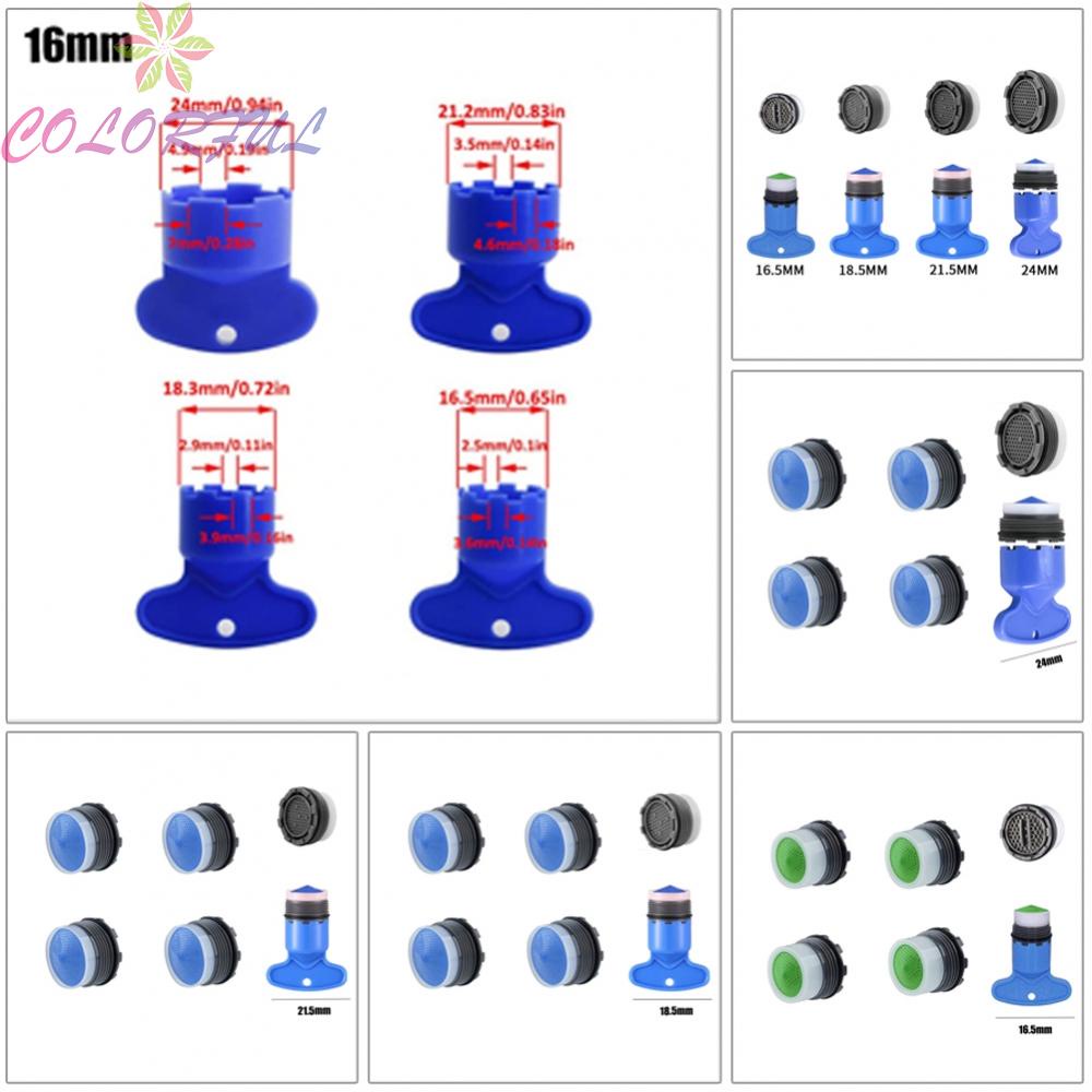 【COLORFUL】Water efficient Aerator Flow Restrictor Set with Wrench