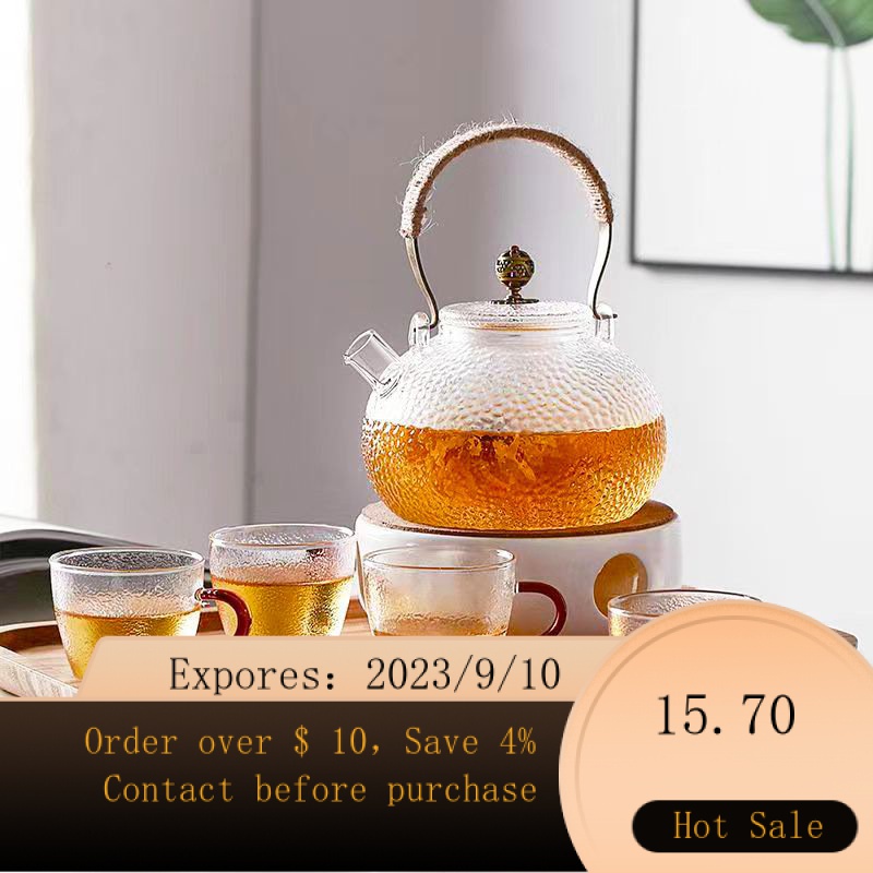 NEW Glass LoopHandled Teapot White Tea Tea Making Health Pot Boiling