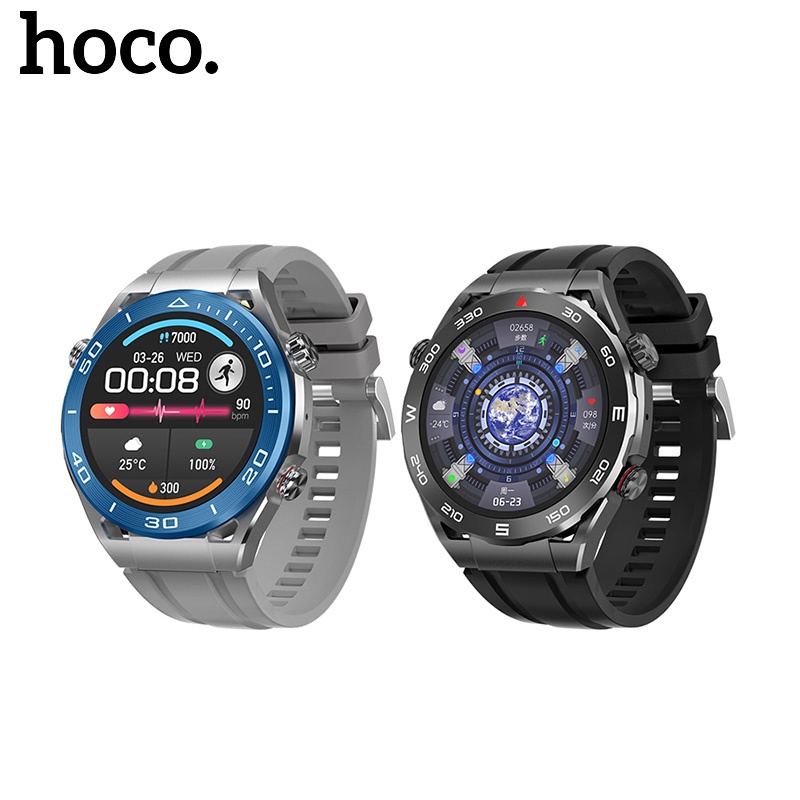 Call Version HOCO Y16 Smart Sports Watch 1.39 inch Unisex Smart Watch Bluetooth Connected IP68 Waterproof Watch Health Monitoring Multi Sport Mode