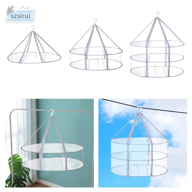 szsirui Sweater Drying Rack Hanger Lay Flat Dryer Clothes Drying Net Mesh Net for Toys Swimsuit Indoor or Outdoor Dolls Shopee Singapore