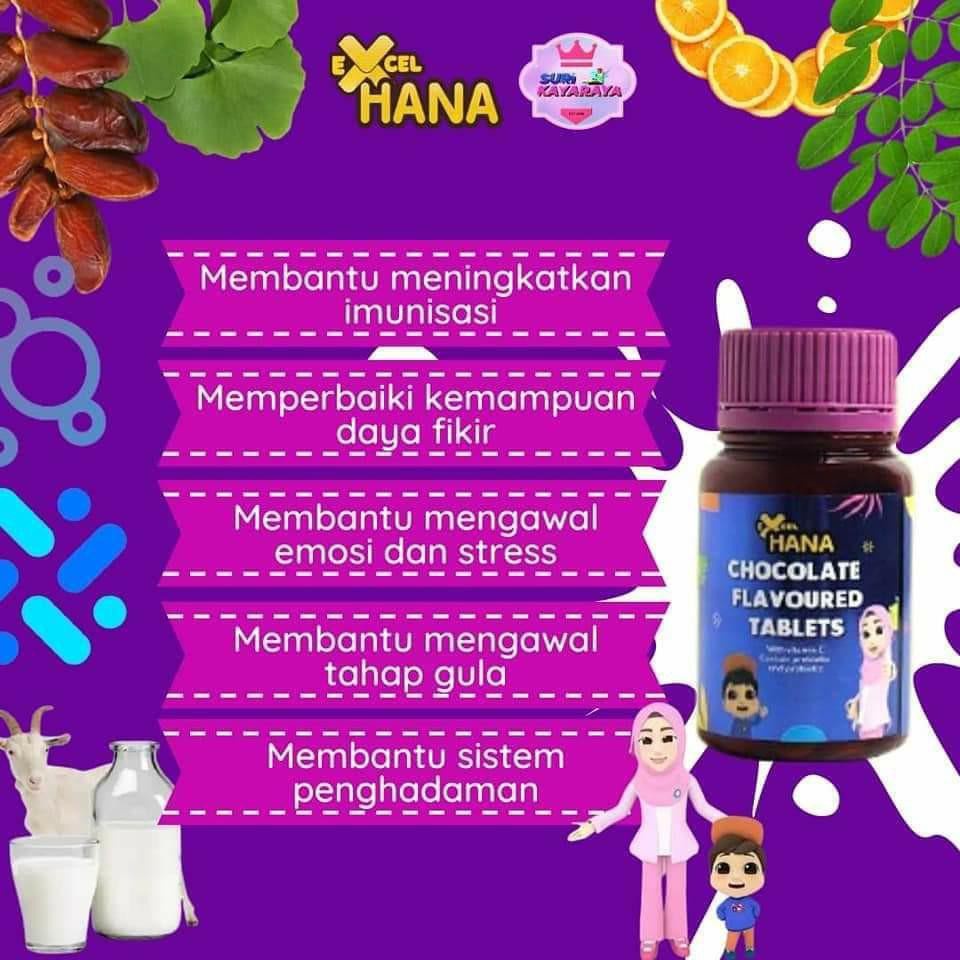 Mommy Hana Excel Hana Vitamin minda anak Supplement for kids Minda ...