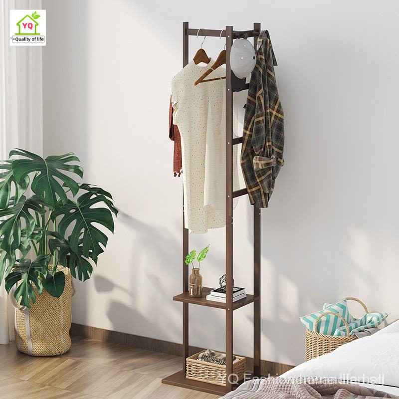 YQ Floor Clothes Rack Simple Household Clothes Rack Bedroom Living Room ...