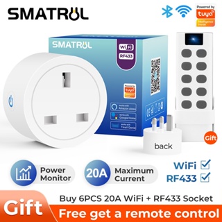 MOES Smart Plug Matter Wi-Fi Socket 16A Smart Timer Outlet Power