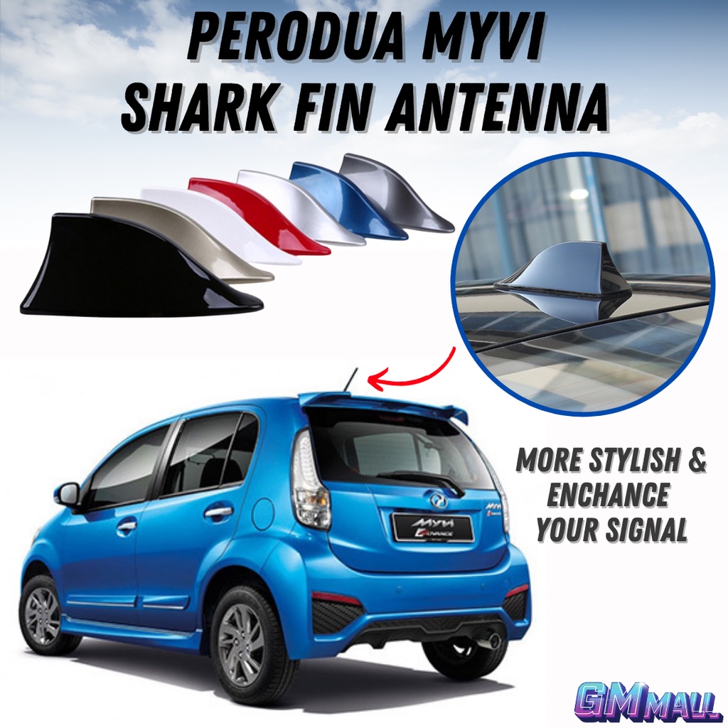 PERODUA MYVI SHARK FIN ANTENNA Aerial Car FM Radio Signal Mast Booster