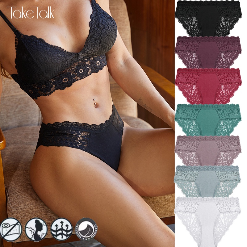 Finetoo Cotton Panty Women's Solid Color Panties For Women Sexy