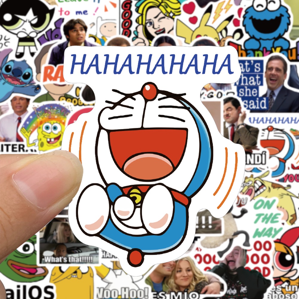 100/50PCS Social Media Influencer MEME Emoticons Waterproof Graffiti ...