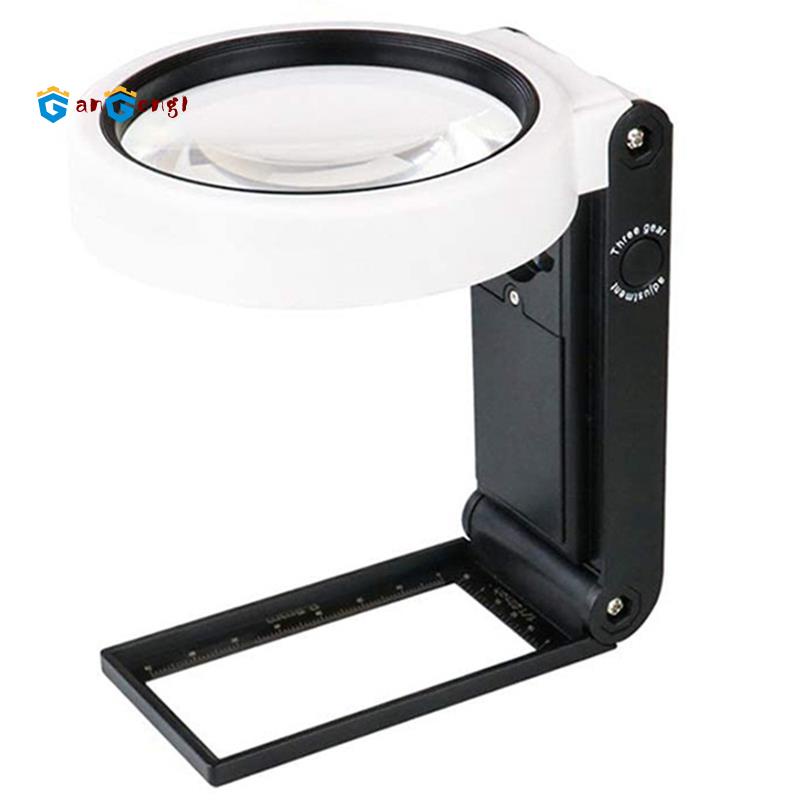 Magnifying Glass with Light and Stand, Hands Free Handheld 6X 25X ...