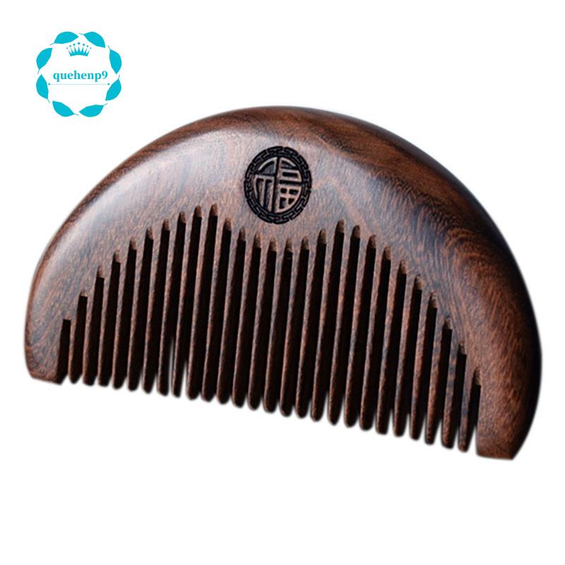 Hair Care Comb AntiStatic Handmade Natural Wood Wooden Carved