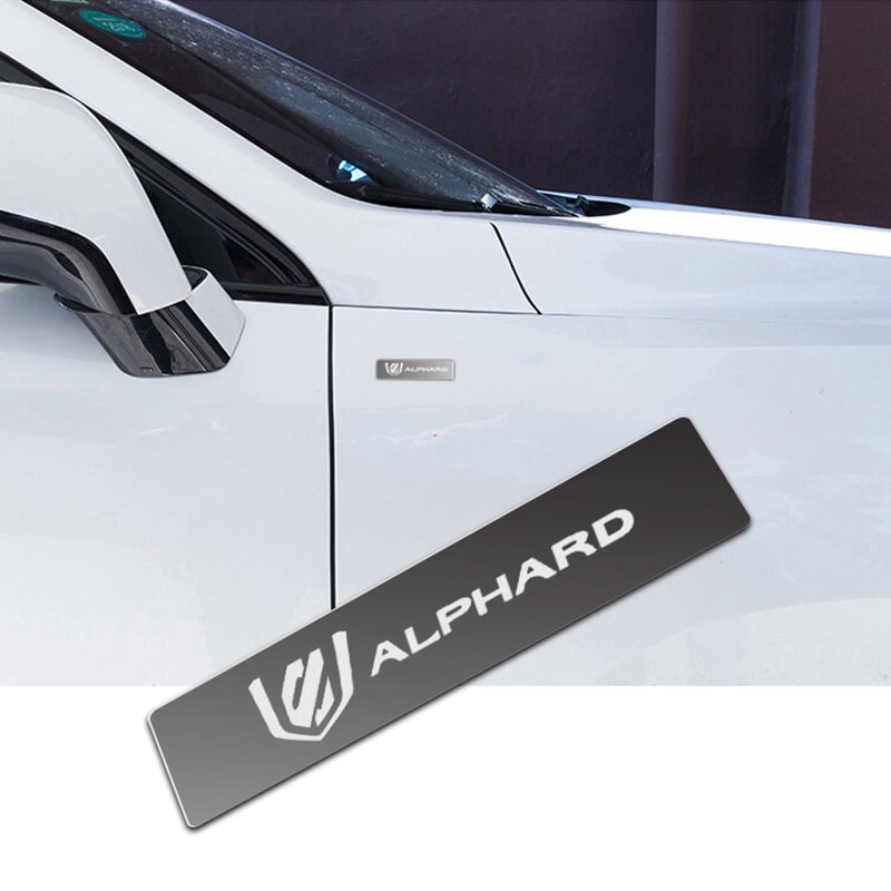 Alphard Mirror Metal Car Logo Stickers Label 3D Badge Decoration Label ...