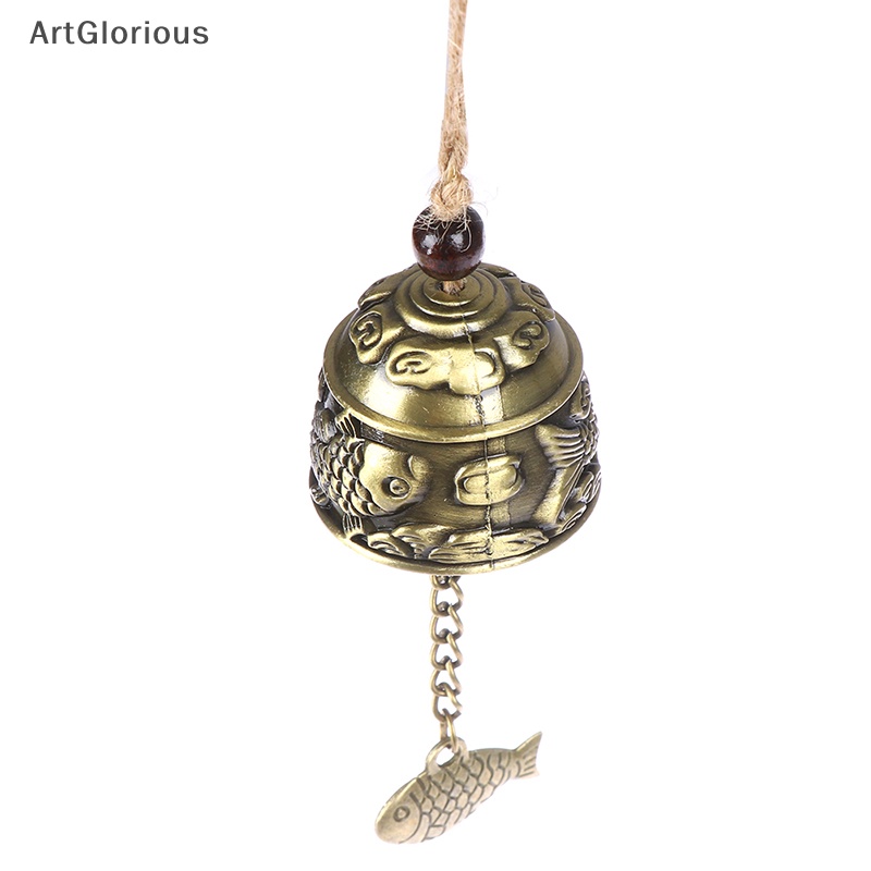 AG Blessing Bell Fish Feng Shui Bell Blessing Good Luck Fortune Hanging ...