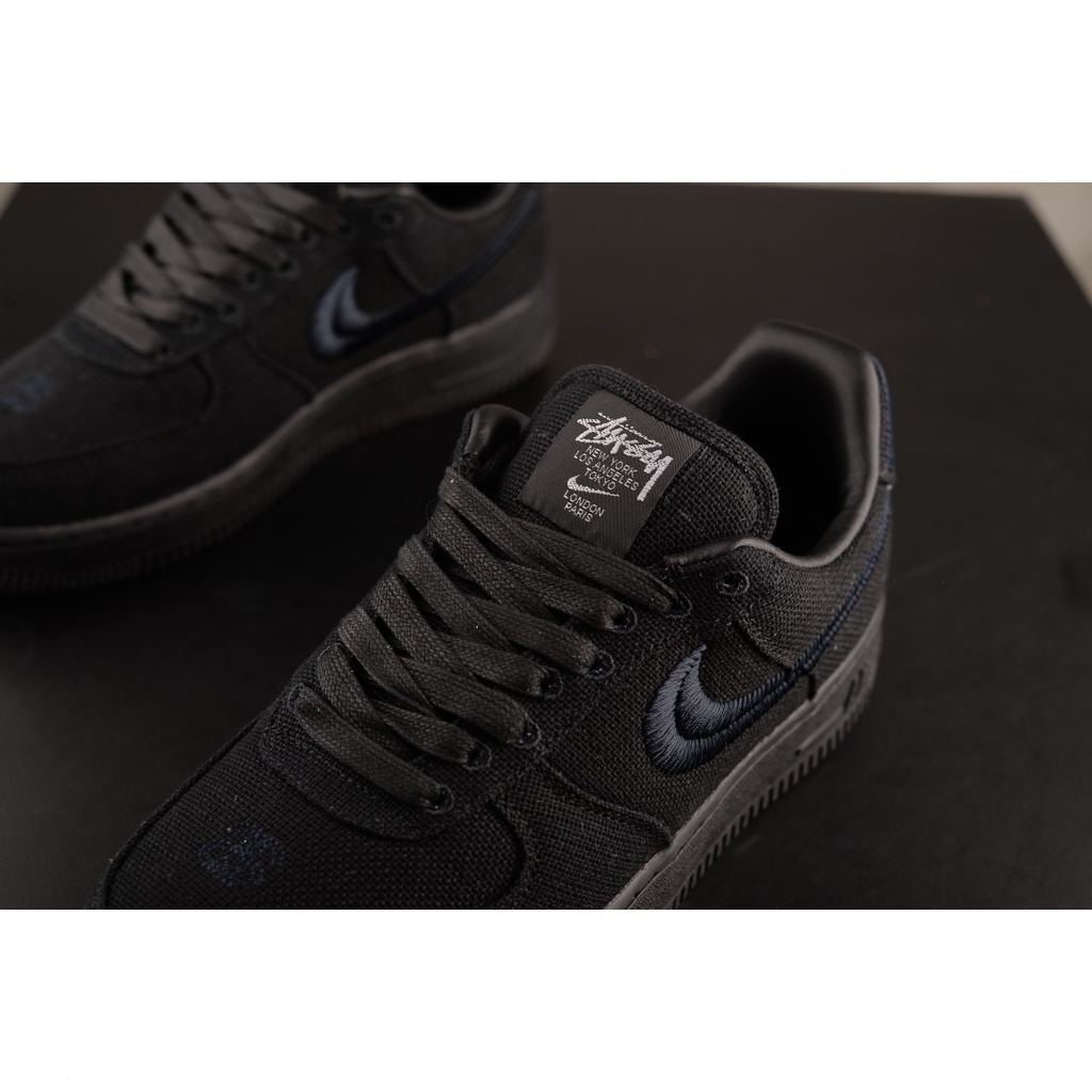 NEW Classic Stussy X Air+Force 1 Low Af1 Triple Black (Originals