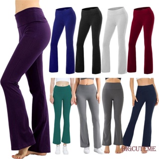 Womens Low Rise Flare Sweatpants Elastic Waist Bell Bottoms Bootcut Yoga  Pants Sport Athletic Stretch Flare Leggings