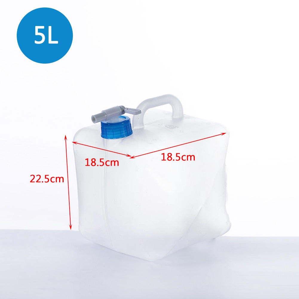5/10/15/20L Collapsible Water Storage Container Outdoor Hiking Fishing ...