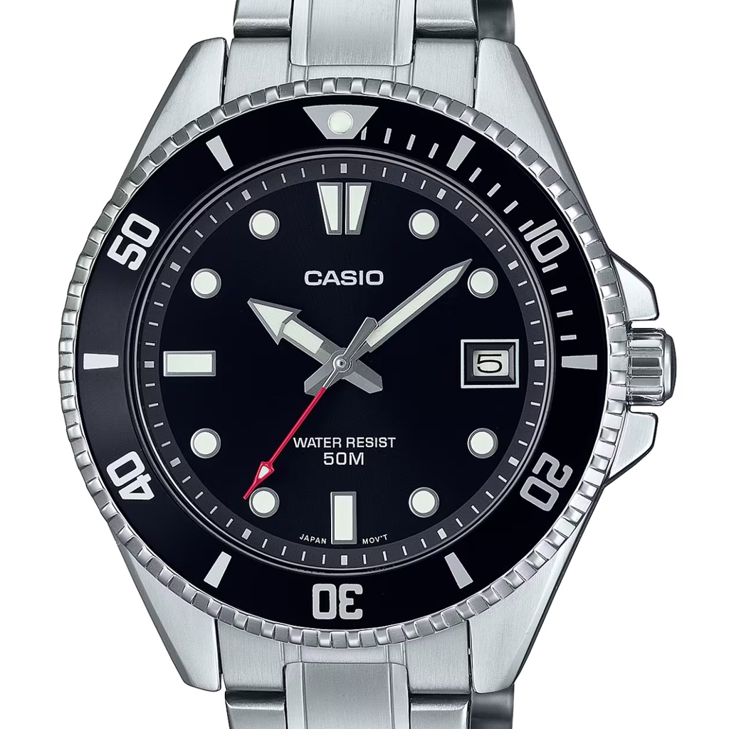 Casio black hot sale mens watch