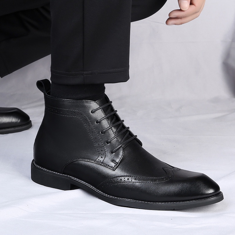 Casual hot sale brogue boots