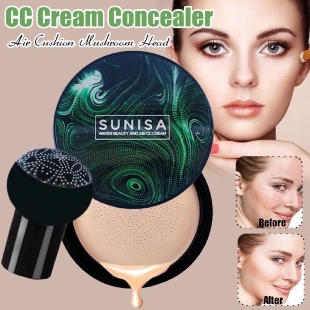 SUNISA Mushroom Head Air Cushion BB CC Cream Sa Punasan ng