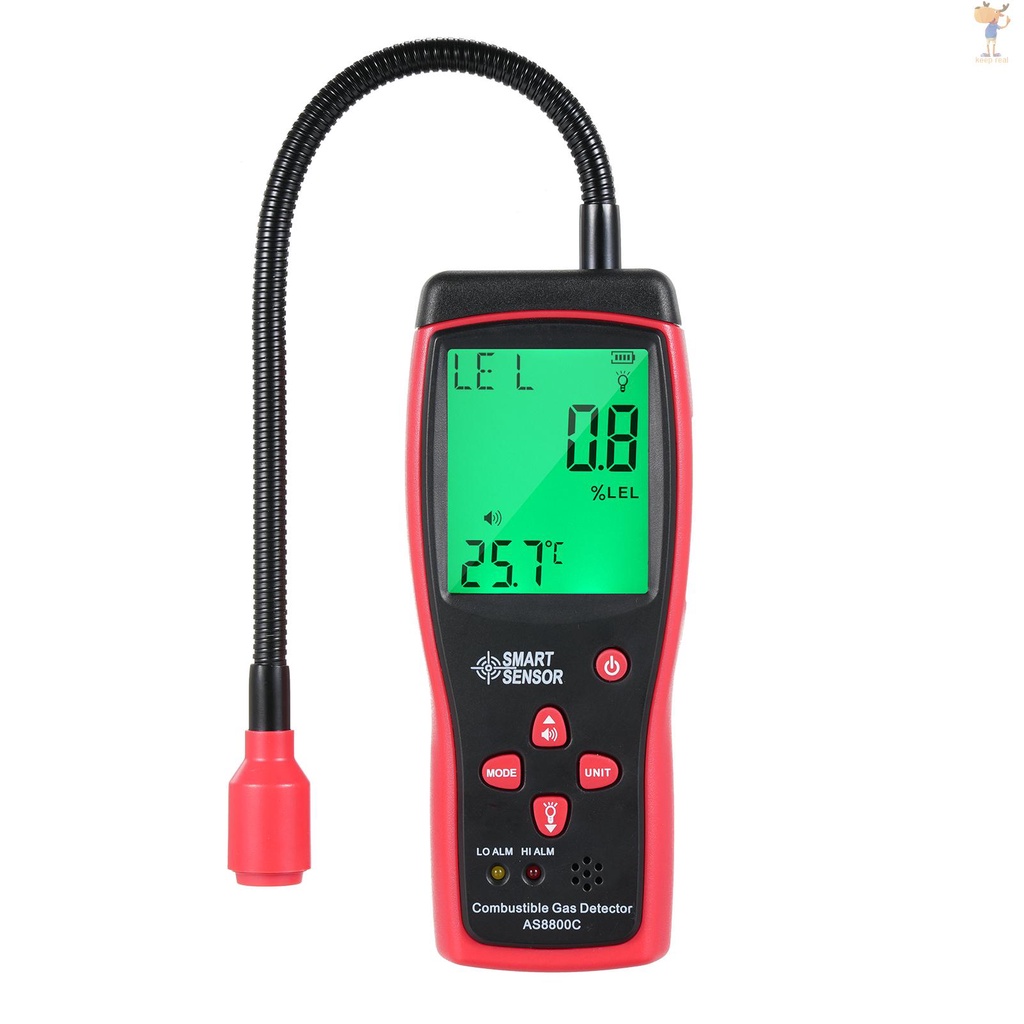 SMART SENSOR Handheld Combustible Gases Leak Detector Natural Gases ...