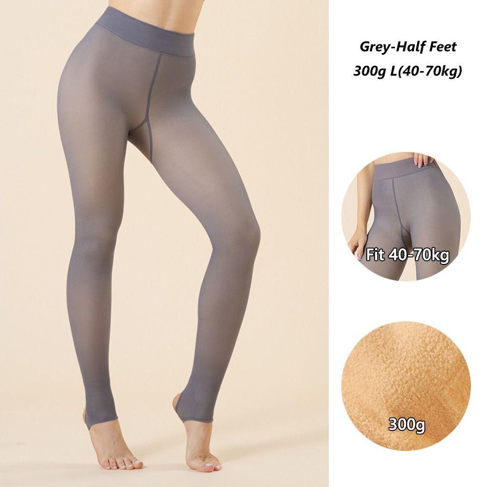 Fake transparent fleece leggings deals