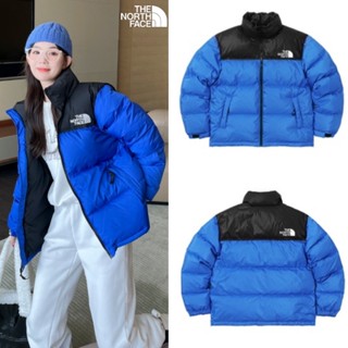 White and blue sale north face jacket