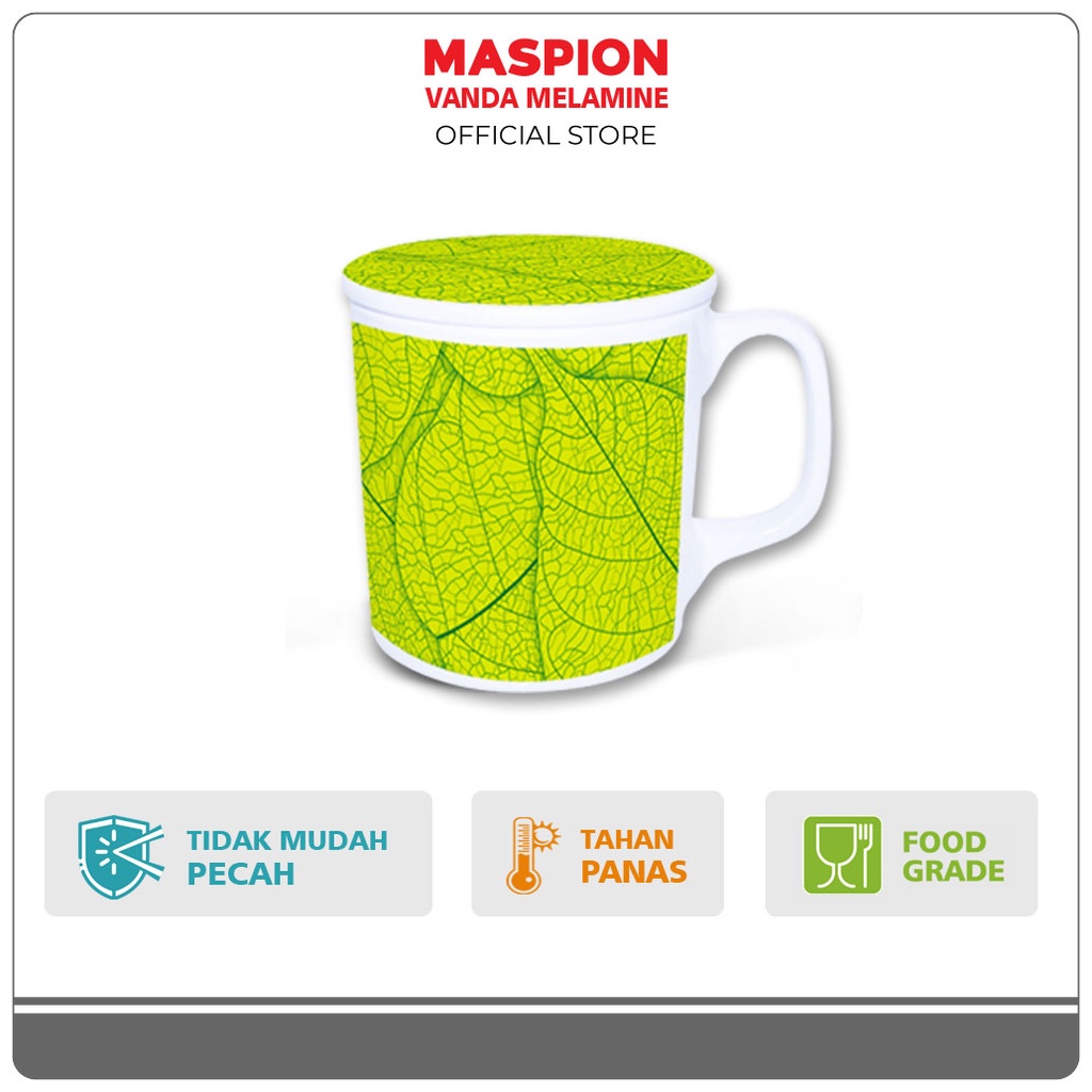 Maspion Vanda Melamin Mug 3.5 Inch + Tutup - Gambar 4