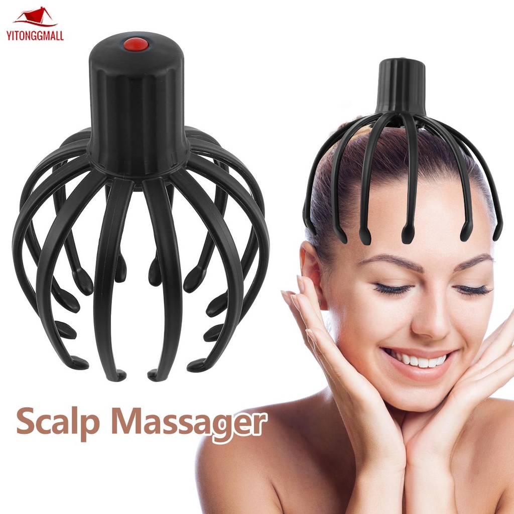 Octopus Claw Scalp Massager 12Claw 3 Vibration Modes Electric Scalp