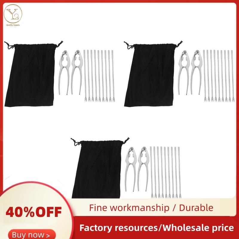 Seafood Tool Kit,Stainless Steel Crab Leg Cracker and Forks Nut Cracker