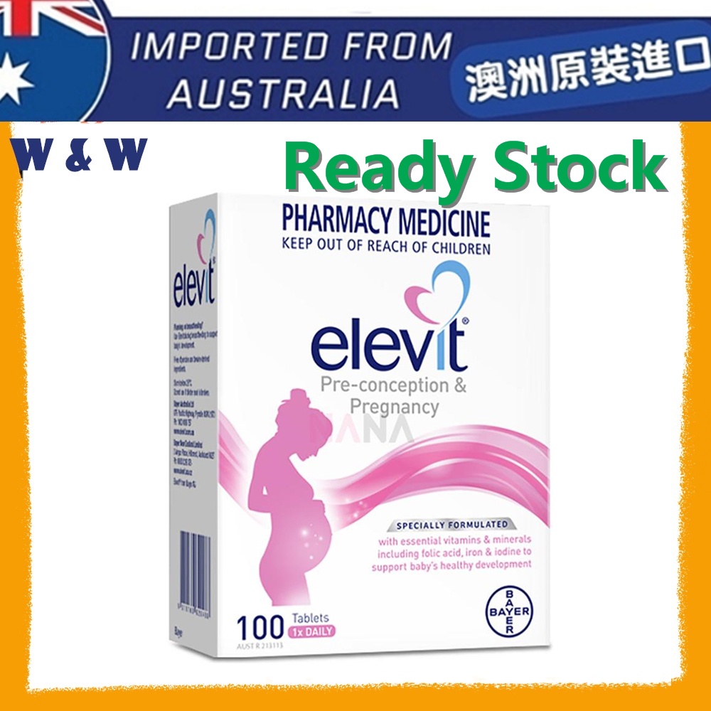 [EXP 11/2026] Elevit Pregnancy Multivitamin Tablets 100 Pack ( 100 Days