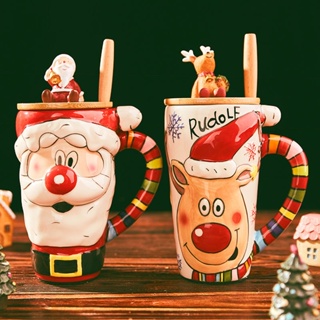 New Creative Christmas Cup High-value Ceramic Cup Mug Cartoon