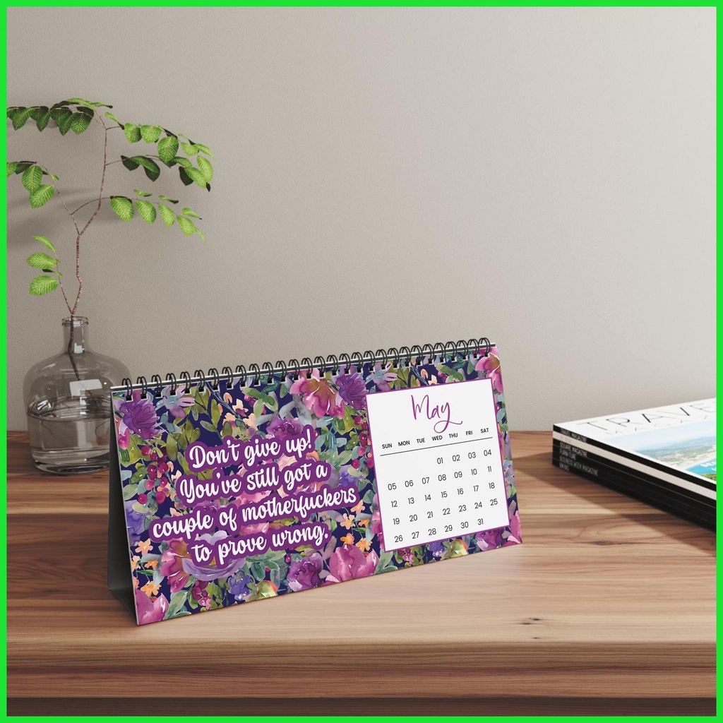 2024 Desk Calendar Funny Mental Health Monthly Planner Funny 2024