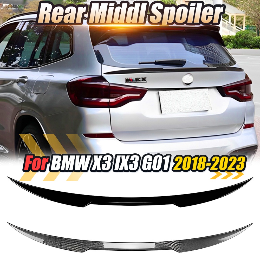 Rear Tail Trunk Mid Spoiler Trim Car Roof Middle Spoilers Wing Body