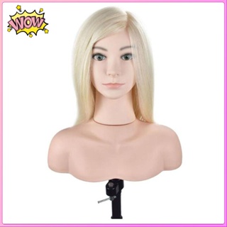 Wig Head Model Color Practice Plate Hair Braided Makeup Doll Head  Simulation Hair Dummy Head Model Hairdressing Model Head