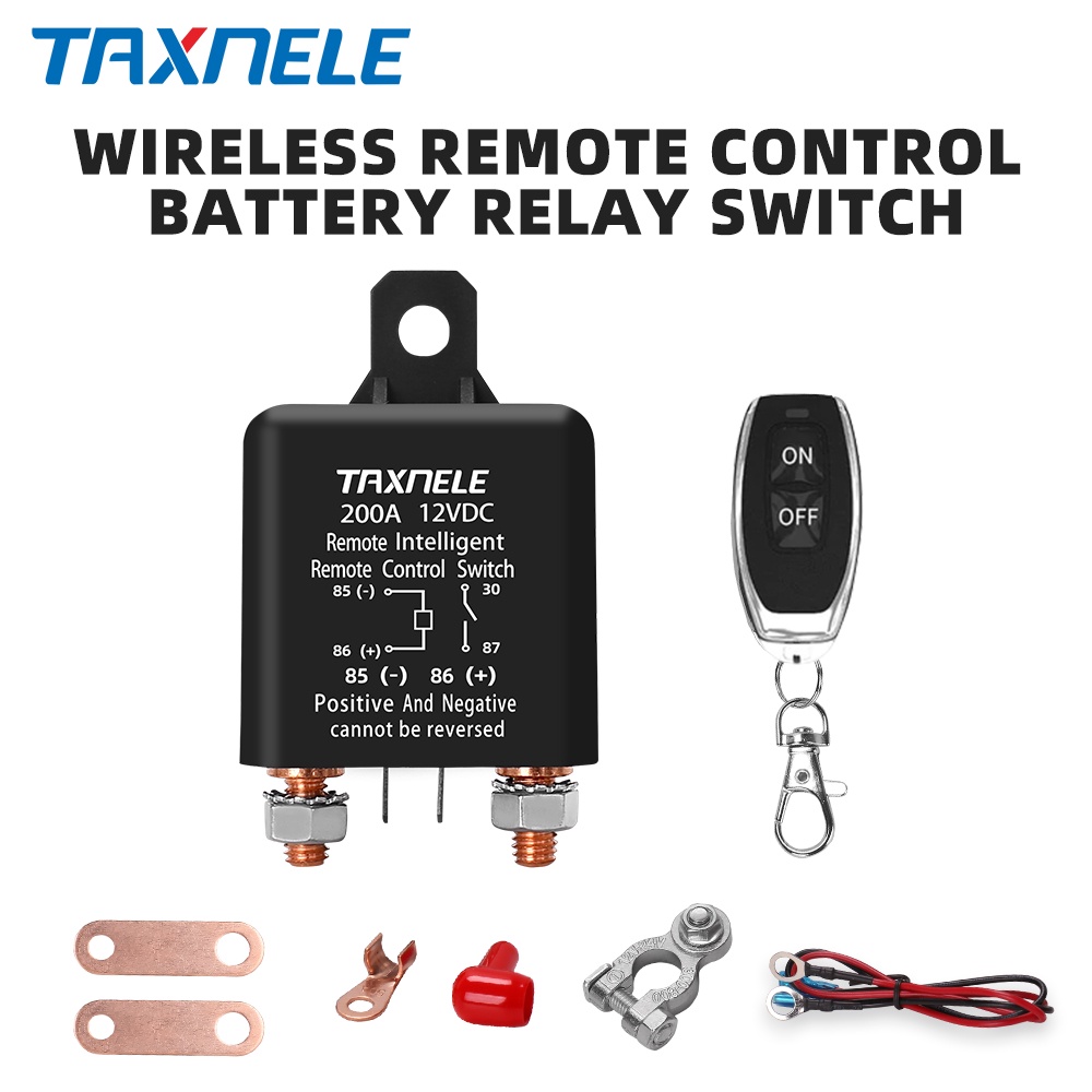 Wireless Remote Control Battery Isolator Disconnect Switch 12V 120A 200A 500A Relay Cut Off