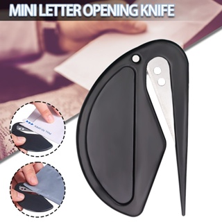 Mini Safety Plastic Letter Opener Mini Sharp Letter Mail Envelope Opener  Safety Papers Guarded Cutter Blade Office Equipment