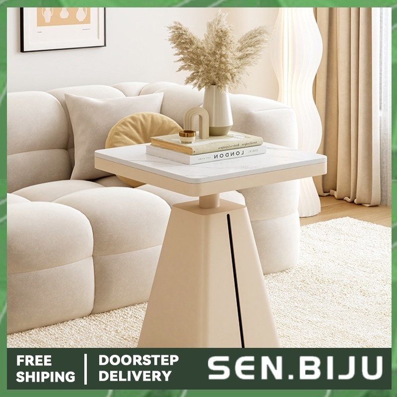 Cream Style Light Luxury Living Room Sofa Edge Table Modern And Simple