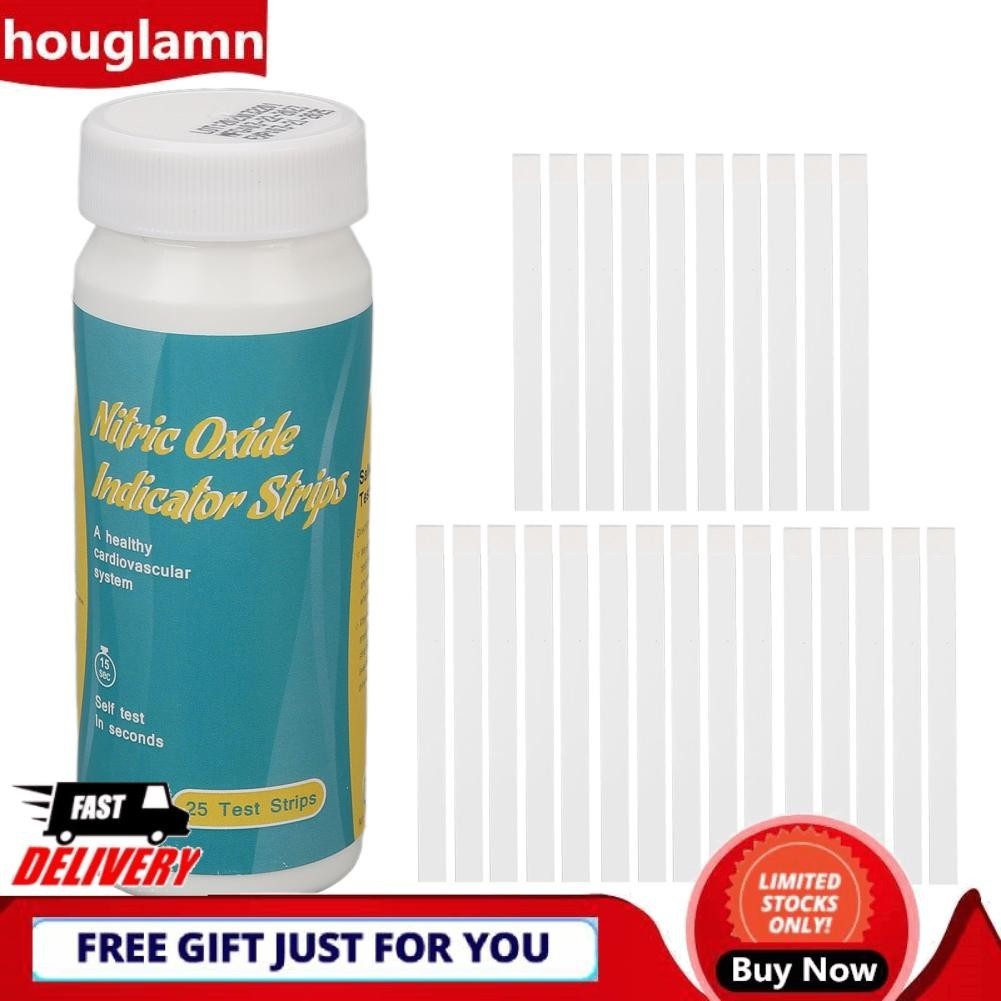Houglamn Nitric Oxide Indicator Strips Test Salivary Nitrite Levels 25 ...
