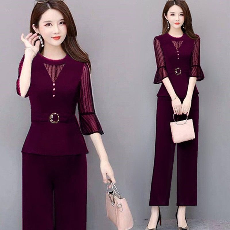 M-5xl Plus Size Women's Clothing 2023 Summer Korean Version Suit Women ...