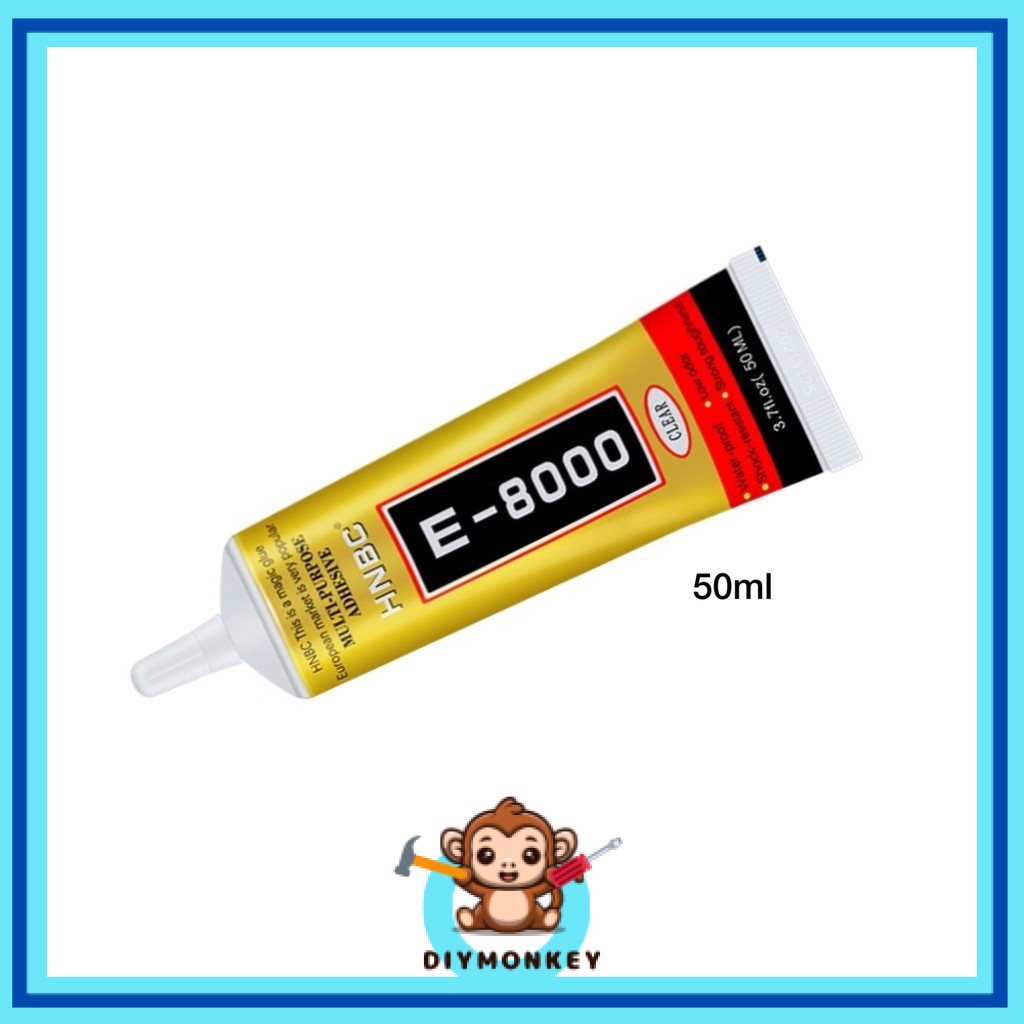 (DIY MONKEY)E8000 Transparent Multi purpose Adhesive Glue Phones Screen