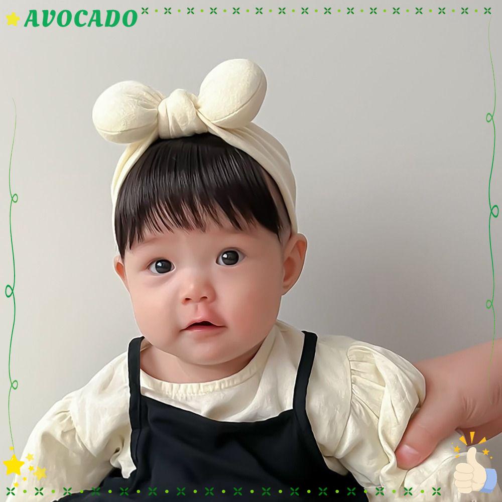 AVOCAYY Baby Wig Hat, Bowknot Hair Accessories Cute Hairpiece, 2024