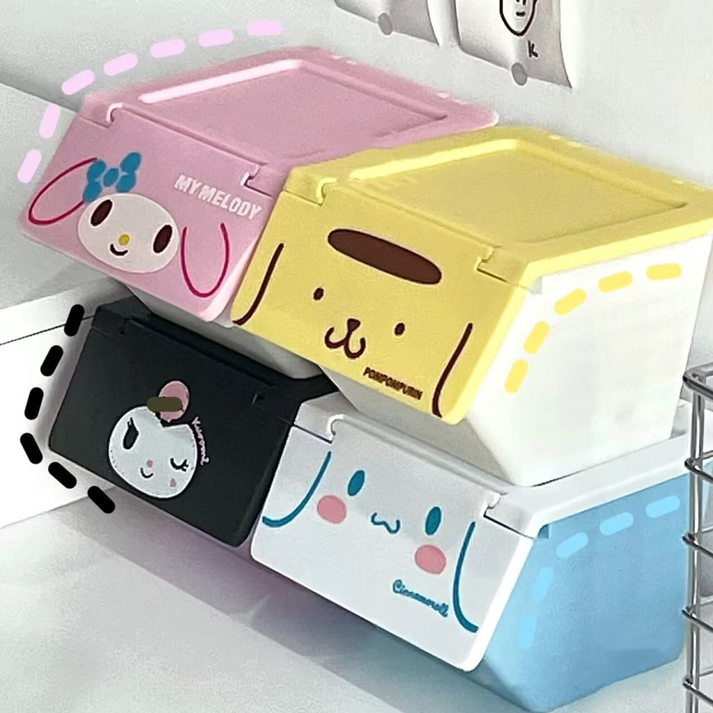 Cute Cartoon Sanrio Desktop Flip Organizer for Girls Sundries Jewelry