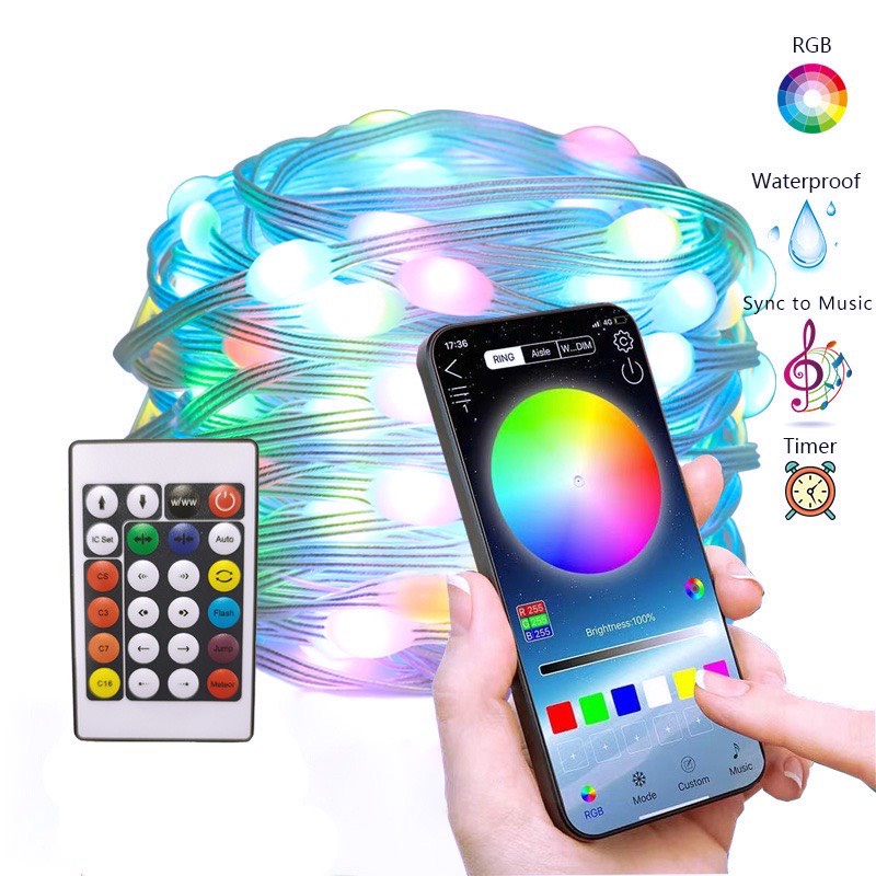 10M Led chasing light flashes with music with 16 million decorative ...