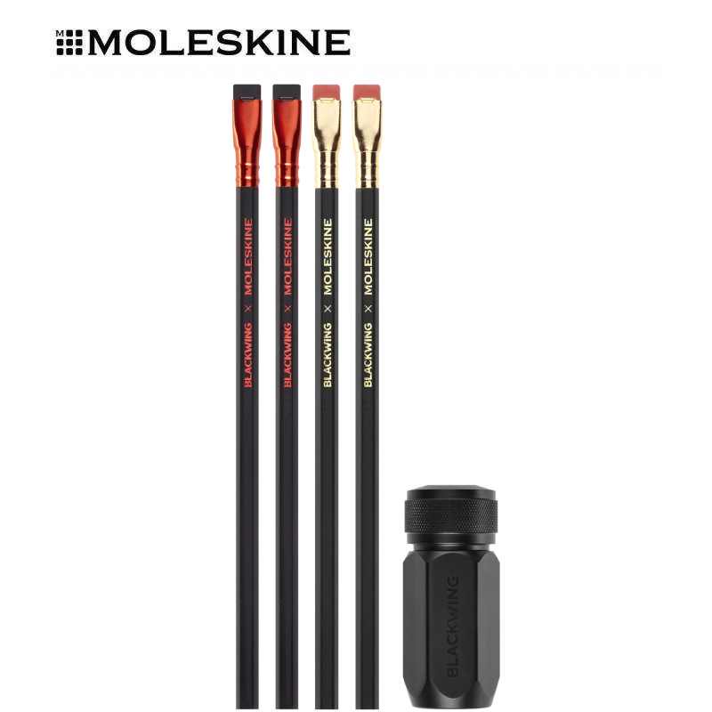Moleskine x Blackwing Pencils and Sharpener Set Shopee Singapore
