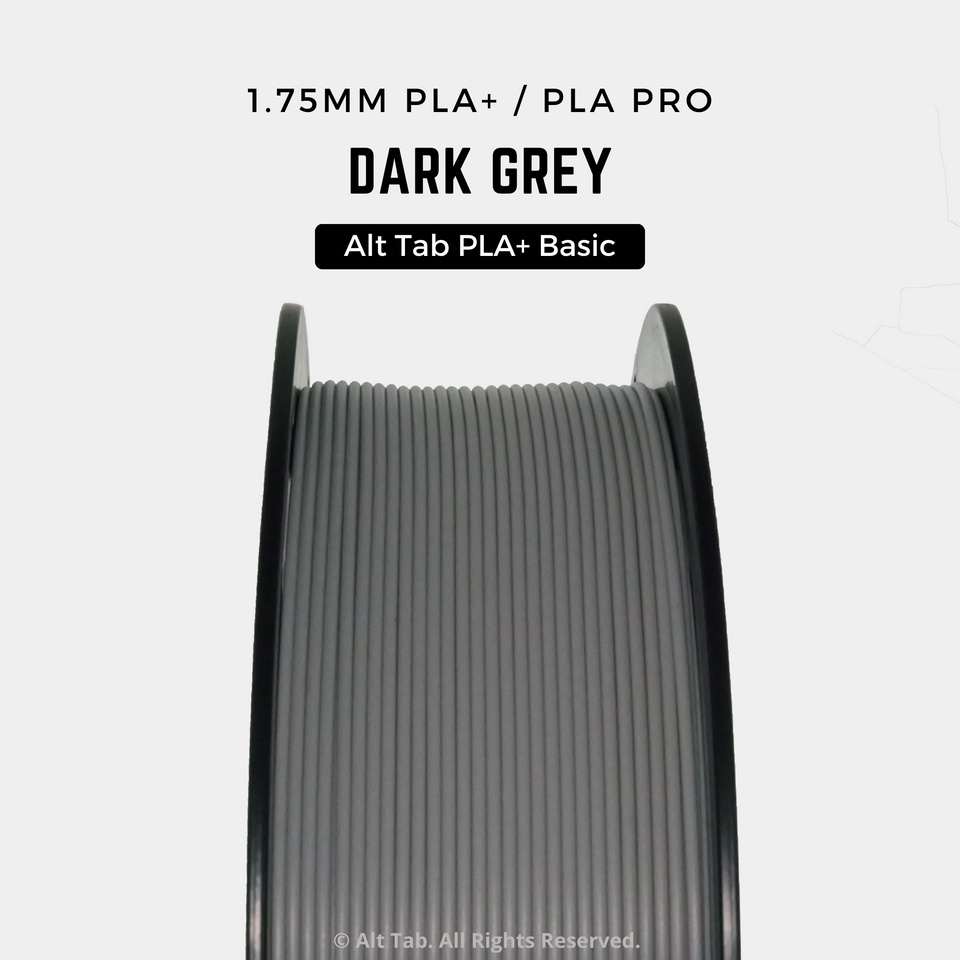 (Local Stock) Dark Grey PLA PRO/PLUS/PLA+ Filament 1.75mm 1kg 3D ...