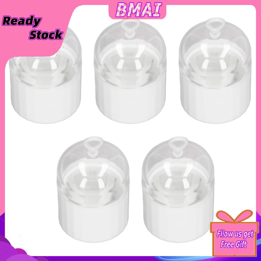 Bmai 5 Sets Makeup Sponge Storage Box Dustproof Hanging Strap Beauty
