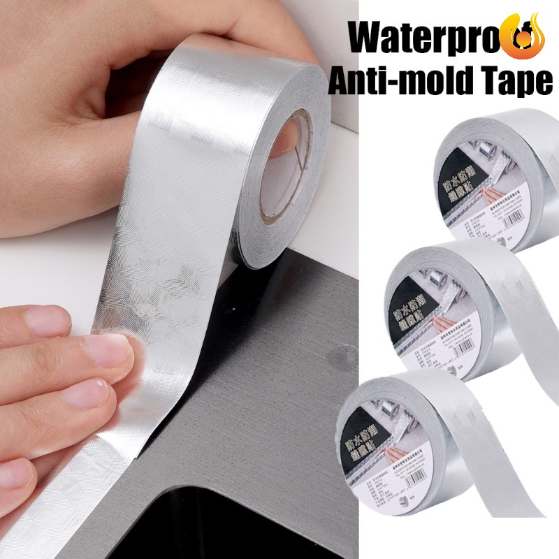 110M Kitchen Waterproof Tin Foil Sink Antimold Tape / Multifunctional Wash Basin Toilet Gaps