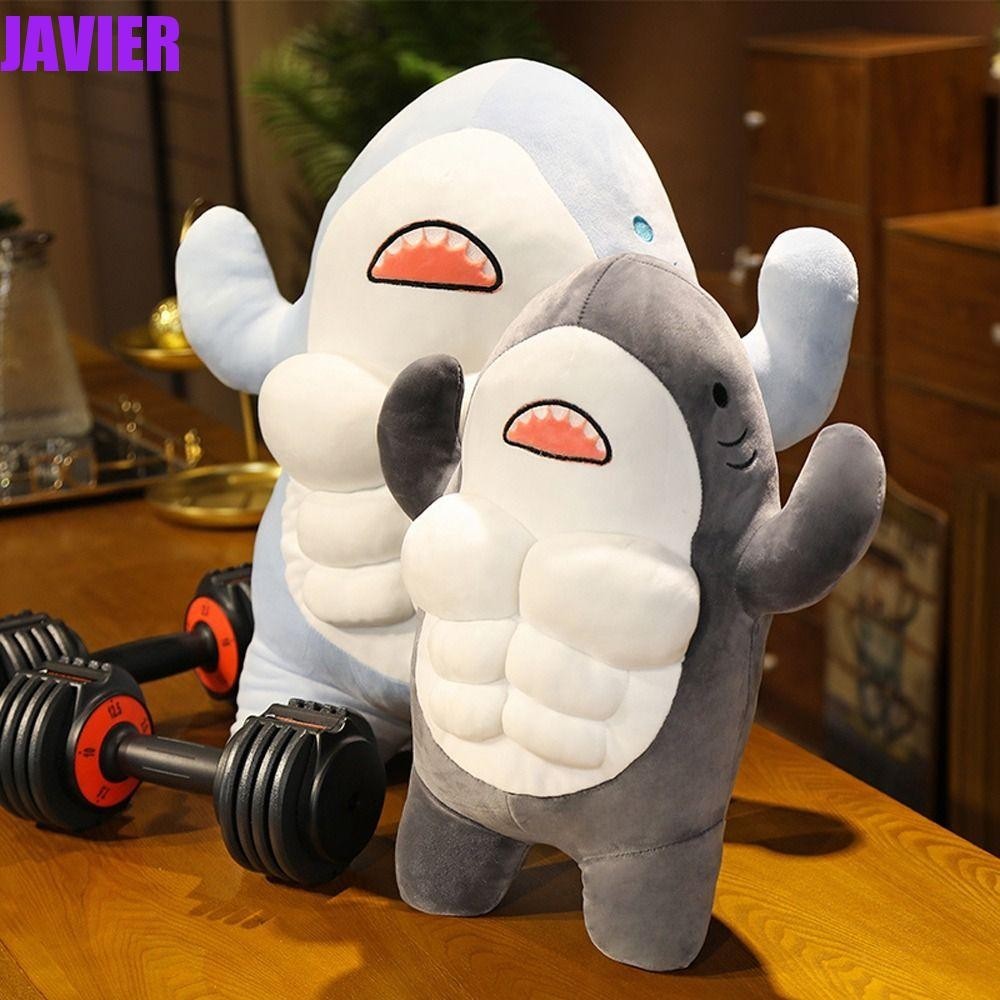 JAVIER Shark Plush Toys Appease Doll Kids Home Decor Soft Pillow Worked ...